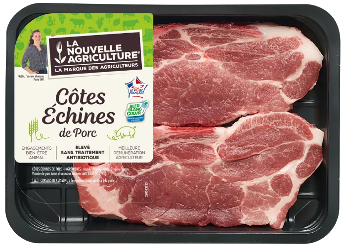 Les côtes de porc échine La Nouvelle Agriculture®