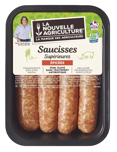 LA SAUCISSE DE TOULOUSE ÉPICÉE LA NOUVELLE AGRICULTURE®